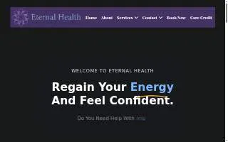Eternal Health website