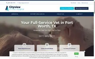 City View Animal Hospital website