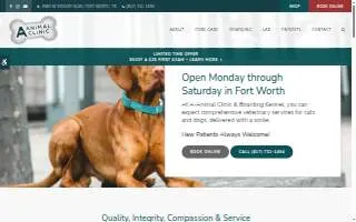 A-Animal Clinic & Boarding Kennel website