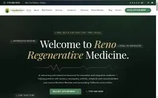 Reno Regenerative Medicine | Knee, Back & Joint Pain Clinic website