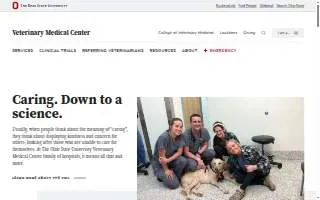 The Ohio State University Veterinary Medical Center website