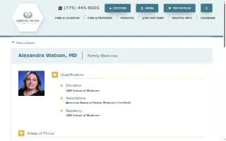 Carson Medical Group: Dr. Watson website