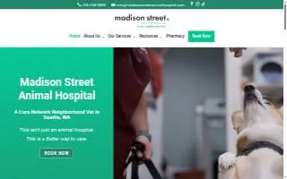 Madison Street Animal Hospital website