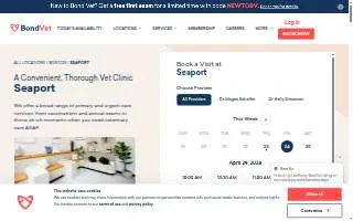 Bond Vet - Seaport website