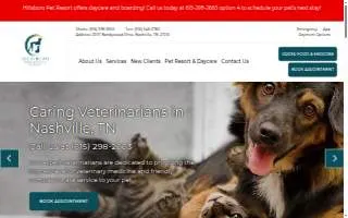 Hillsboro Animal Hospital & Pet Resort website