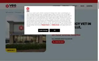 VEG ER for Pets of Nashville website