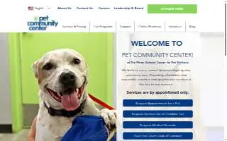 Pet Community Center website