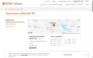 Banfield Pet Hospital of Nashville website