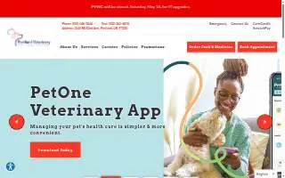 Portland Veterinary Wellness Center website