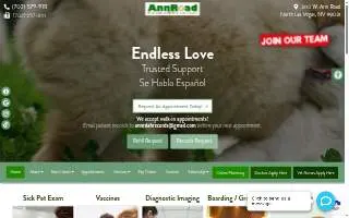 Ann Road Animal Hospital of Las Vegas website