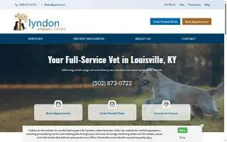 Lyndon Animal Clinic website