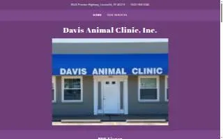 Davis Animal Clinic website