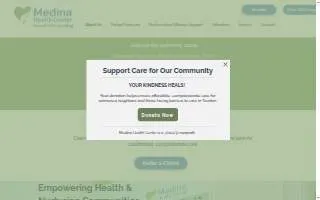 Medina Health Center website