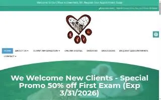 Alta View Veterinary Clinic website
