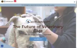Southern Arizona Veterinary Specialty and Emergency Center of Tucson website