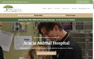 Acacia Animal Hospital of Tucson website