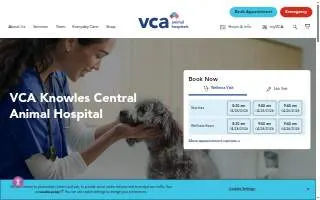 VCA Knowles Central Animal Hospital website