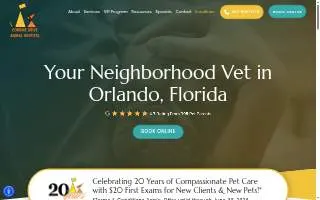 Corrine Drive Animal Hospital website