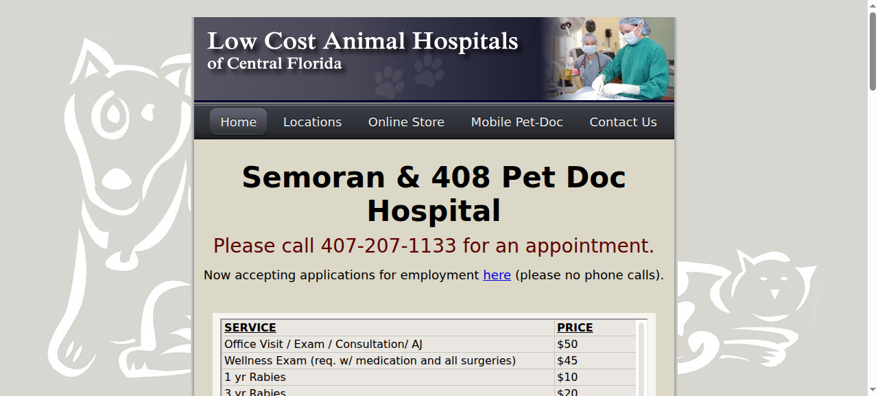 Semoran & 408 Pet Doc Hospital