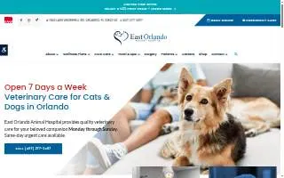 East Orlando Animal Hospital website