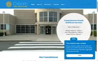 Osborn Family Health Center website