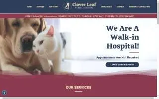Cloverleaf Animal Hospital website