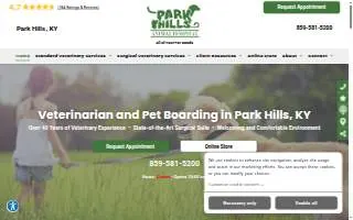 Park Hills Animal Hospital of Cincinnati website