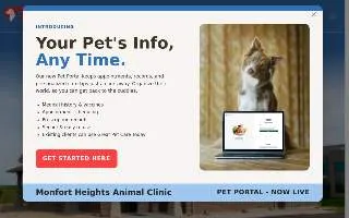 Monfort Heights Animal Clinic website