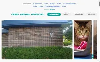 Crest Animal Hospital of Kansas City website