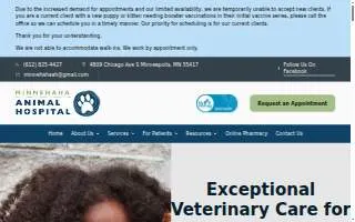 Minnehaha Animal Hospital website