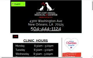 Low Cost Animal Medical Center website
