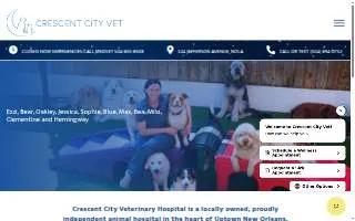 Crescent City Veterinary Hospital website