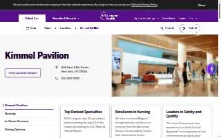 NYU Langone Health- Kimmel Pavilion website