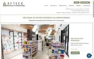 Apteek Pharmacy & Compounding website