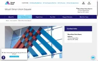 Mount Sinai-Union Square website