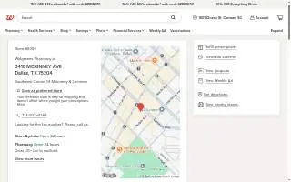 Walgreens Pharmacy website
