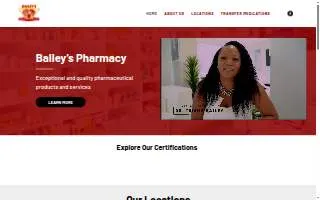 Bailey's Pharmacy Fort Worth website