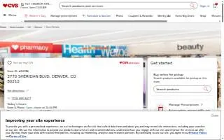 CVS Pharmacy of Denver website