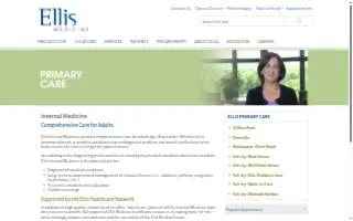 Ellis Internal Medicine website