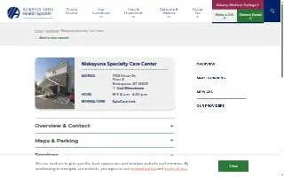 Niskayuna Specialty Care Center website
