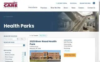 Capital Region Health Park website