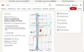 Walgreens Pharmacy of Detroit website