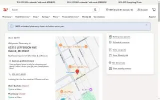 Walgreens of Detroit website