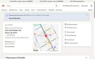 Walgreens Specialty Pharmacy of Detroit website