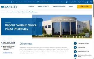 Baptist Walnut Grove Plaza Pharmacy website