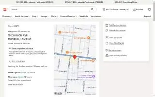 Walgreens of Memphis website