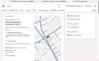 Walgreens of Louisville website