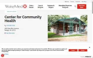 WakeMed Center for Community Health website