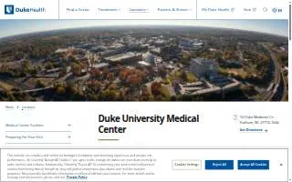 Duke Medical Center website