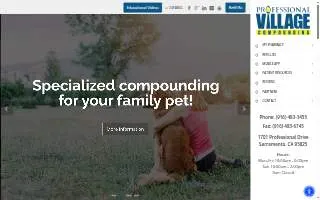 Professional Village Compounding Pharmacy of Sacramento website